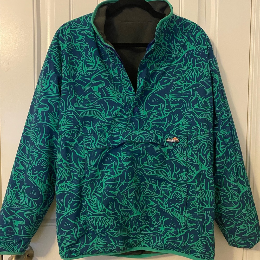 Chubbies Reversible Fleece Zip Pullover Sweater Jacket with pockets - Sz Small